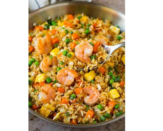 Riz frit aux crevettes / Shrimp Fried Rice/ 虾仁炒饭
